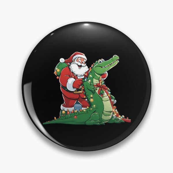 Item preview, Funny Santa Claus on a Crocodile designed and sold by DavidPrintCraft.