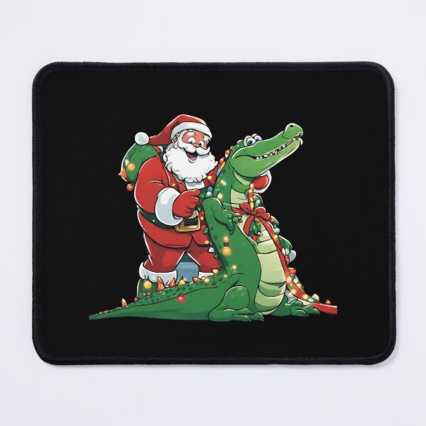 Item preview, Funny Santa Claus on a Crocodile designed and sold by DavidPrintCraft.
