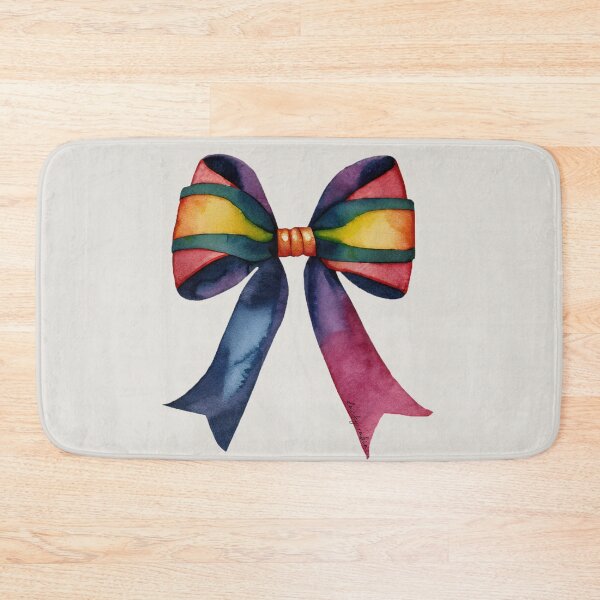 Item preview, AP267-17 Colorful Watercolor Ribbon Bow designed and sold by DuckyRubin.