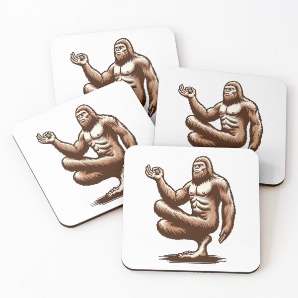 Item preview, Sasquatch Zen Bigfoot's Yoga Expedition designed and sold by HeadTurningArt.