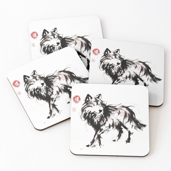 Item preview, Chinese Style Ink Wolf designed and sold by Lukasz Kobylka.