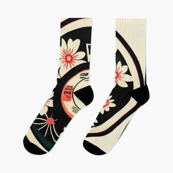 Item preview, Vintage Retro Aesthetic Flowers Vinyl Record designed and sold by musicgeniusart.