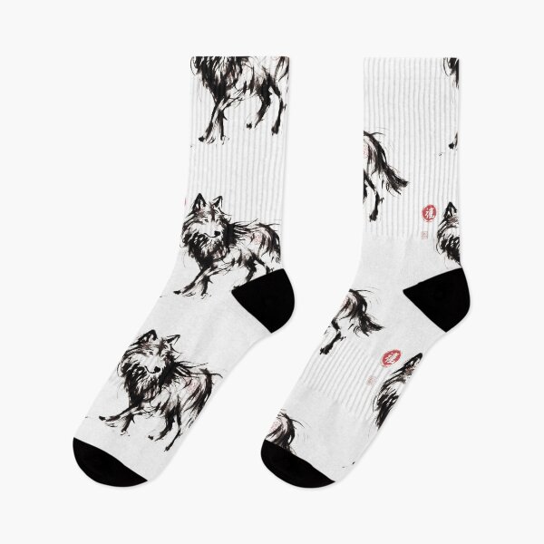 Item preview, Chinese Style Ink Wolf designed and sold by Lukasz Kobylka.