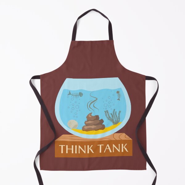 Item preview, Think tank with poop in the fishtank as things in my brain. designed and sold by digitaldraw4you.