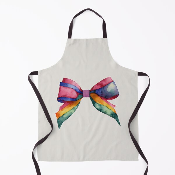 Item preview, AP267-18 Colorful Watercolor Ribbon Bow designed and sold by DuckyRubin.