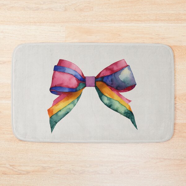 Item preview, AP267-18 Colorful Watercolor Ribbon Bow designed and sold by DuckyRubin.