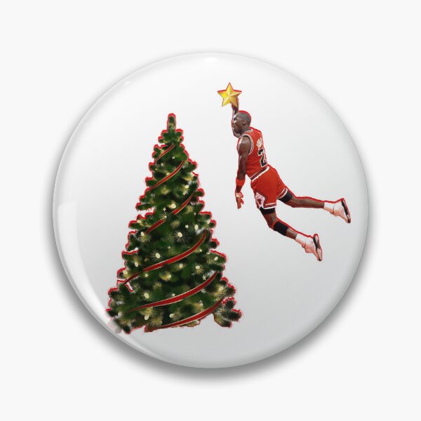 Item preview, Jordan dunking on Christmas tree designed and sold by wonderscrafts.