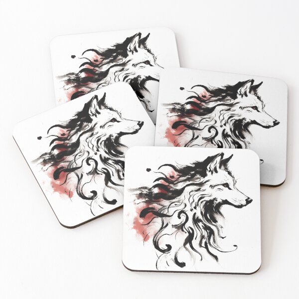 Item preview, Chinese Style Ink Wolf designed and sold by Lukasz Kobylka.