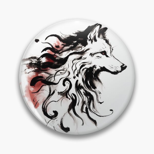 Item preview, Chinese Style Ink Wolf designed and sold by Lukasz Kobylka.