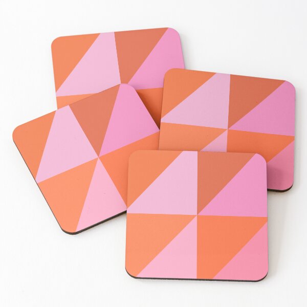 Item preview, Pink and Orange Geometric Pattern  designed and sold by OneThreeSix.
