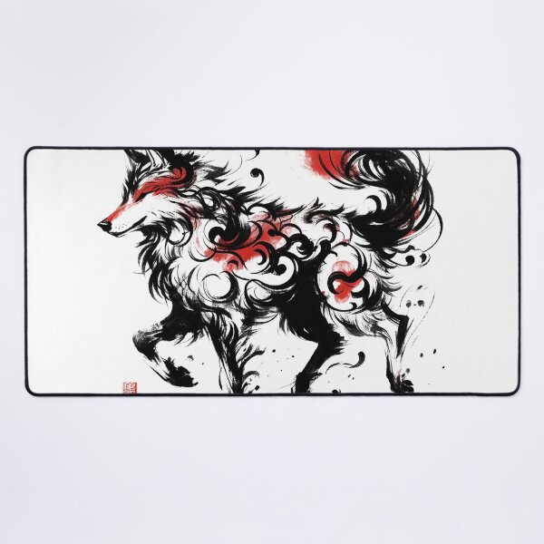 Item preview, Chinese Style Ink Wolf designed and sold by Lukasz Kobylka.