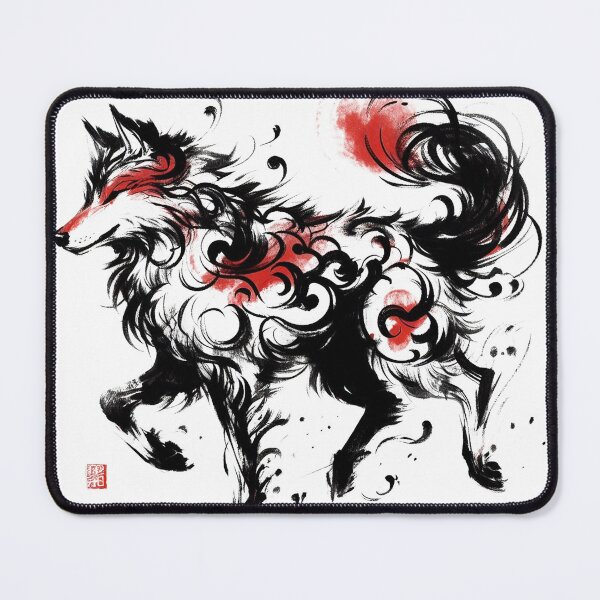 Item preview, Chinese Style Ink Wolf designed and sold by Lukasz Kobylka.