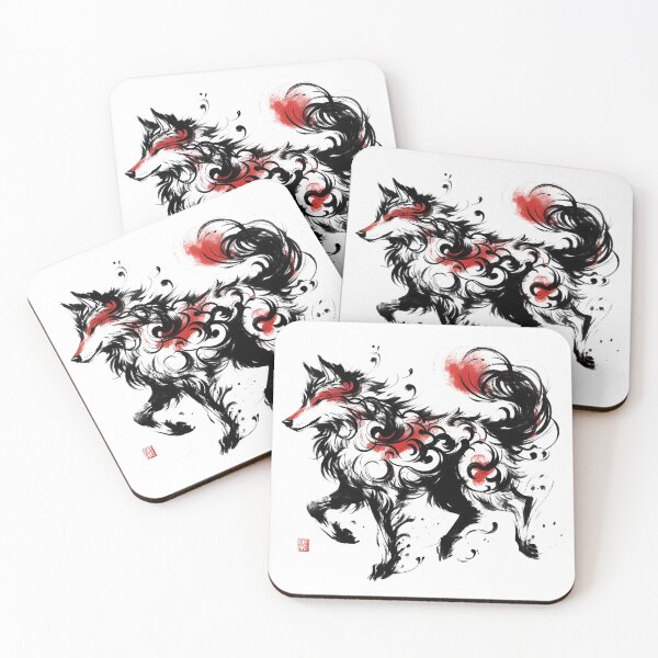 Item preview, Chinese Style Ink Wolf designed and sold by Lukasz Kobylka.