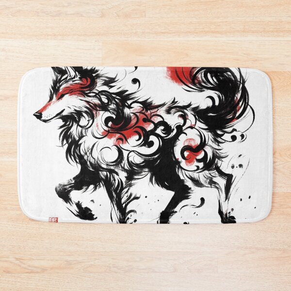 Item preview, Chinese Style Ink Wolf designed and sold by Lukasz Kobylka.