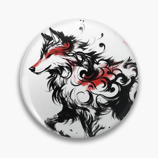 Item preview, Chinese Style Ink Wolf designed and sold by Lukasz Kobylka.