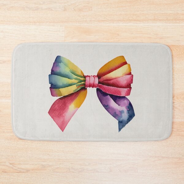 Item preview, AP267-19 Colorful Watercolor Ribbon Bow designed and sold by DuckyRubin.