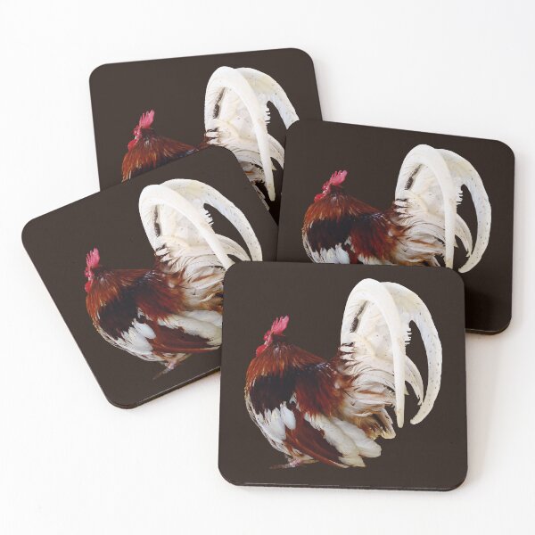 Item preview, Red Rooster With White Tail Feathers designed and sold by Susan Savad.