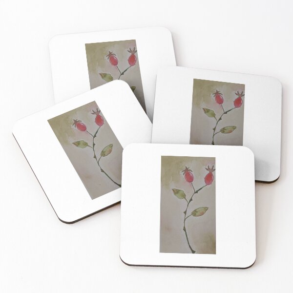 Item preview, Simple Wild Rose Hip Watercolor designed and sold by auraswatercolor.