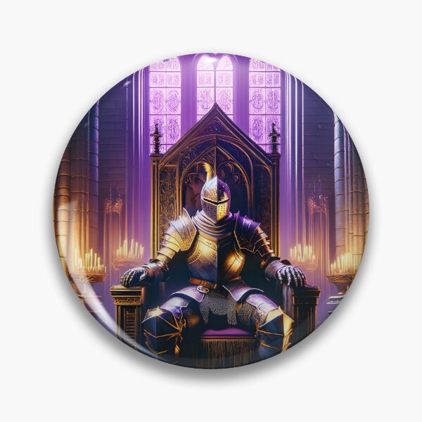 Item preview, The Demon's Dark Soul – Warrior in Plate Armor on the Stone Throne #20 designed and sold by BeNiceOrDie.