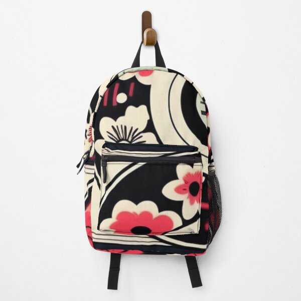 Item preview, Cute Black Pink Vintage Retro Aesthetic Flowers Vinyl designed and sold by musicgeniusart.