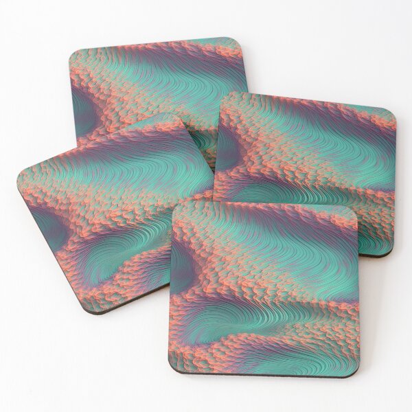 Item preview, Cool Digital Vaporwave Pink Blue Abstract Print Pattern designed and sold by bubblegoth.