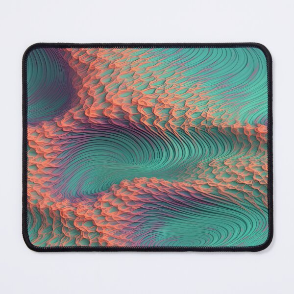 Item preview, Cool Digital Vaporwave Pink Blue Abstract Print Pattern designed and sold by bubblegoth.