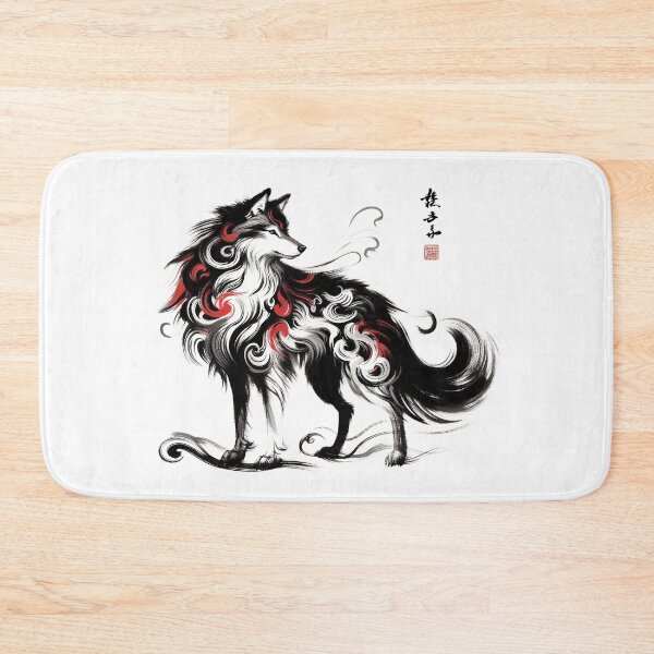 Item preview, Chinese Style Ink Wolf designed and sold by Lukasz Kobylka.