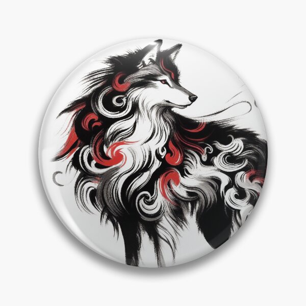 Item preview, Chinese Style Ink Wolf designed and sold by Lukasz Kobylka.