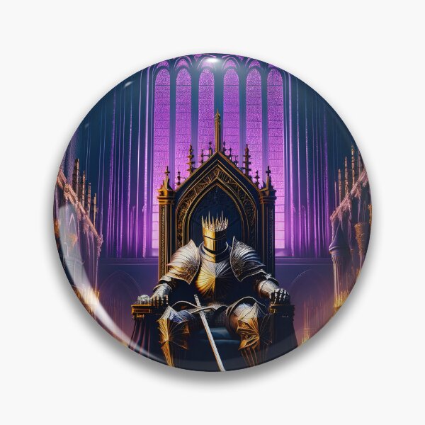 Item preview, The Demon's Dark Soul – Warrior in Plate Armor on the Stone Throne #21 designed and sold by BeNiceOrDie.