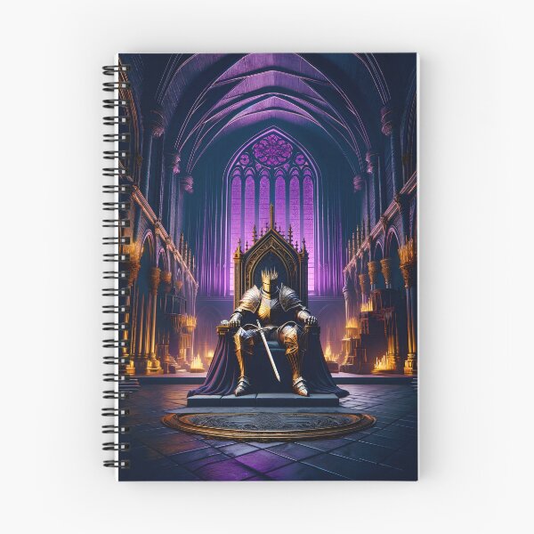 Item preview, The Demon's Dark Soul – Warrior in Plate Armor on the Stone Throne #21 designed and sold by BeNiceOrDie.