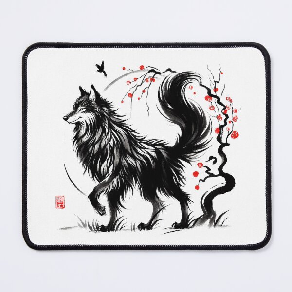 Item preview, Chinese Style Ink Wolf designed and sold by Lukasz Kobylka.