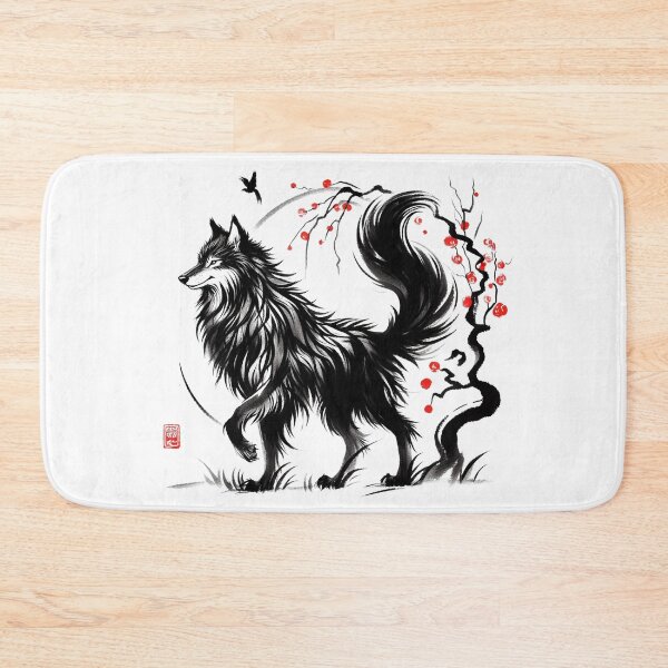 Item preview, Chinese Style Ink Wolf designed and sold by Lukasz Kobylka.
