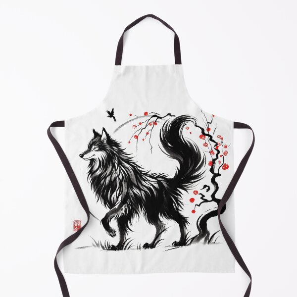 Item preview, Chinese Style Ink Wolf designed and sold by Lukasz Kobylka.