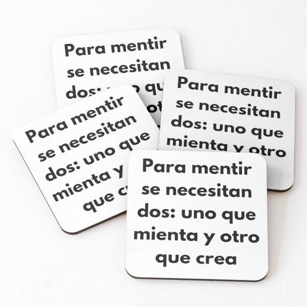 Item preview, Para mentir se necesitan dos uno que mienta y otro que crea designed and sold by Cehe.