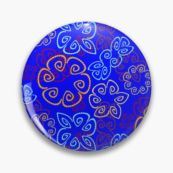 Item preview, Sunspot 3 on Royal Blue Half-drop Repeat 5748 designed and sold by Art in My Loft.