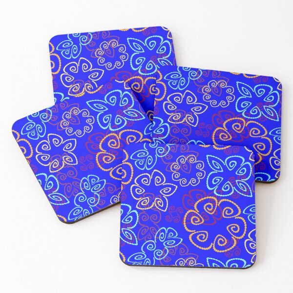 Item preview, Sunspot 3 on Royal Blue Half-drop Repeat 5748 designed and sold by Art in My Loft.