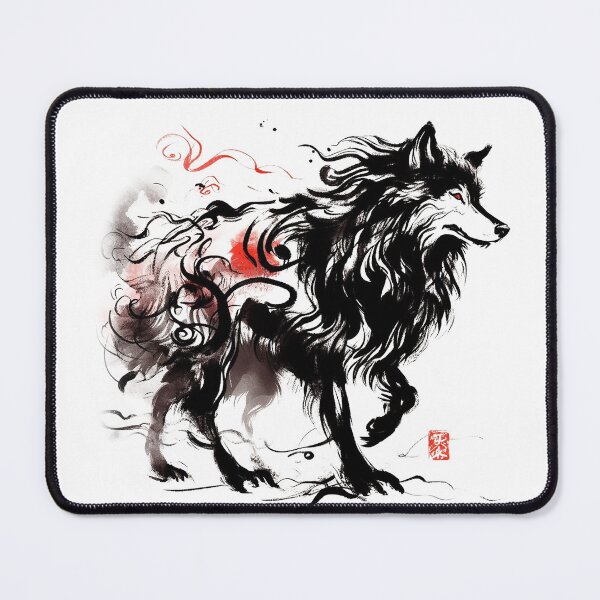 Item preview, Chinese Style Ink Wolf designed and sold by Lukasz Kobylka.
