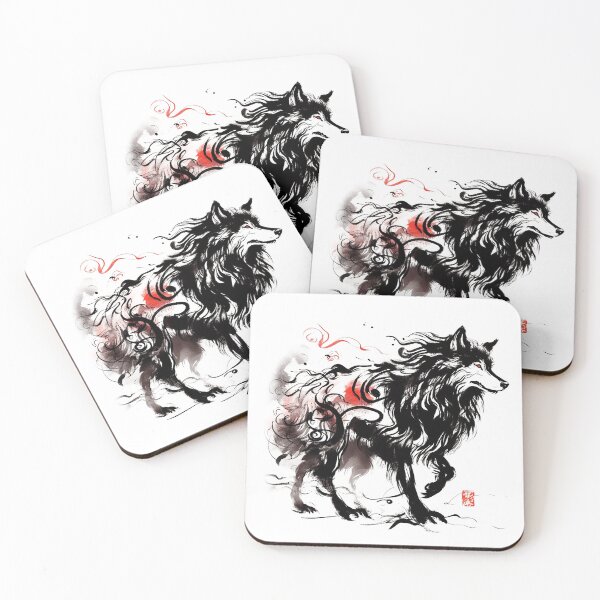 Item preview, Chinese Style Ink Wolf designed and sold by Lukasz Kobylka.