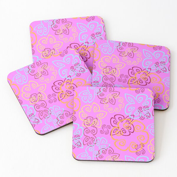 Item preview, Sunspot 3 on Pink Half-drop Repeat 5748 designed and sold by Art in My Loft.