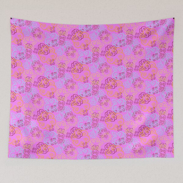 Item preview, Sunspot 3 on Pink Half-drop Repeat 5748 designed and sold by Art in My Loft.