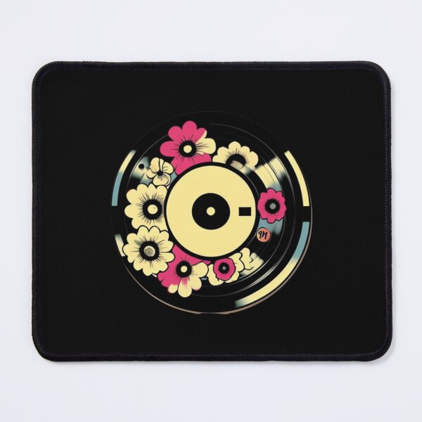 Item preview, Cute Kawaii Aesthetic Pink Flowers Vintage Vinyl designed and sold by musicgeniusart.