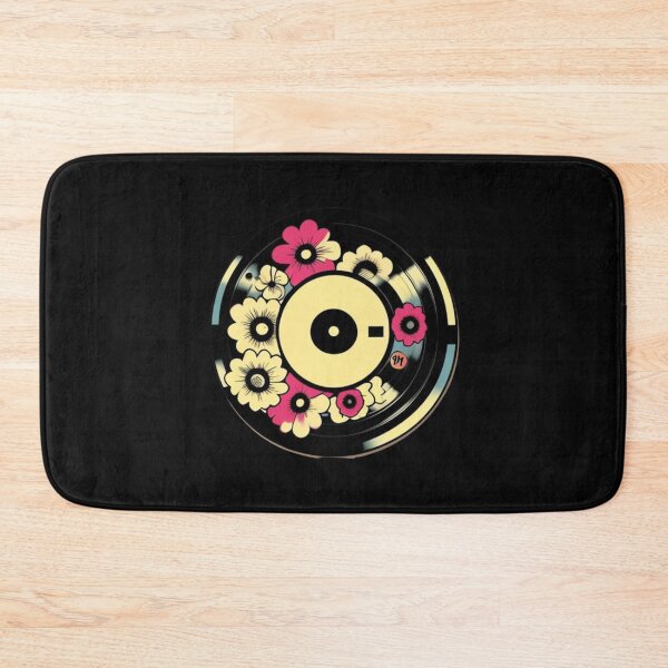 Item preview, Cute Kawaii Aesthetic Pink Flowers Vintage Vinyl designed and sold by musicgeniusart.