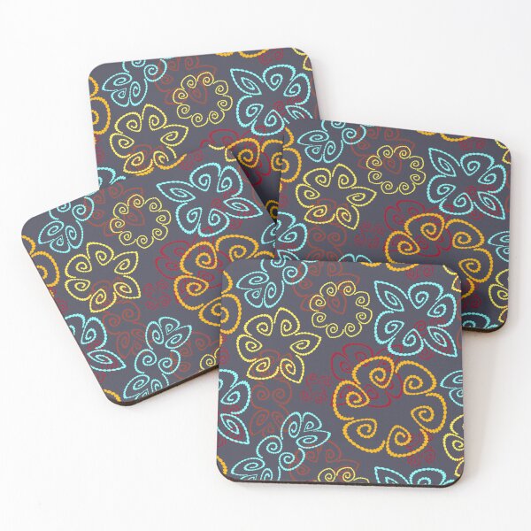 Item preview, Sunspot 3 on Dark Grey Half-drop Repeat 5748 designed and sold by Art in My Loft.