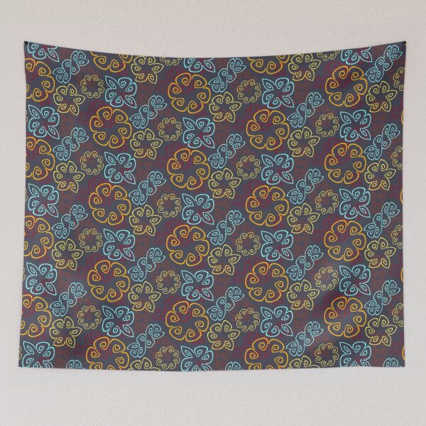 Item preview, Sunspot 3 on Dark Grey Half-drop Repeat 5748 designed and sold by Art in My Loft.