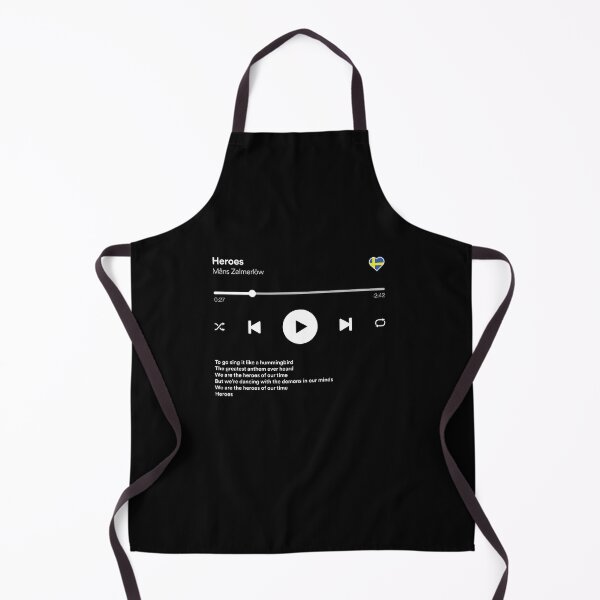 Item preview, Mans Zelmerlow, Heroes - Music Player style - Eurovision 2015 Winner Sweden designed and sold by Vision-Tees.
