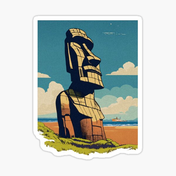 Time for the ultimate battle: Moai emoji for Android (pictured