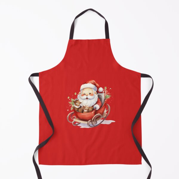 Item preview, Cute Little Sleigh Santa designed and sold by TurtleFishArt.