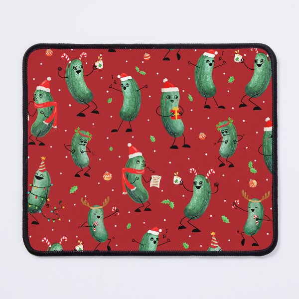Item preview, Christmas Pickle Pattern on Red designed and sold by littleclyde.