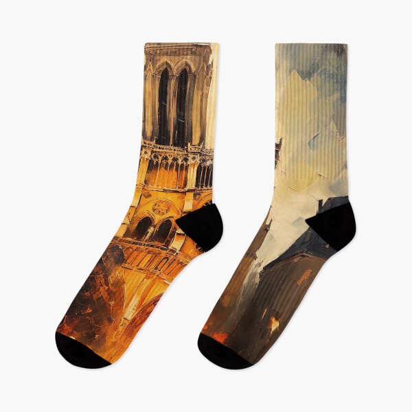 Item preview, View of Notre-Dame de Paris at sunset designed and sold by AM FineArtPrints.