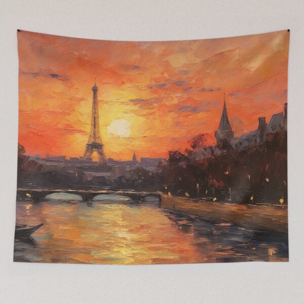 Item preview, Paris Sunset and the Tour Eiffel designed and sold by AM FineArtPrints.